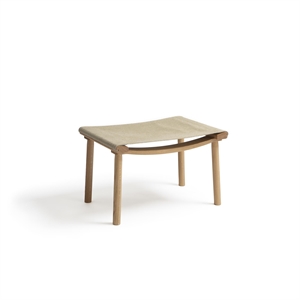 Nikari December Stool Oak/Smoked Oak/Linen Canvas