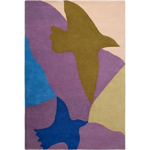 Decotique Bird Carpet 300x400 cm Blue
