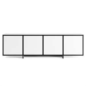 Department Noir TV Bench White/ Black