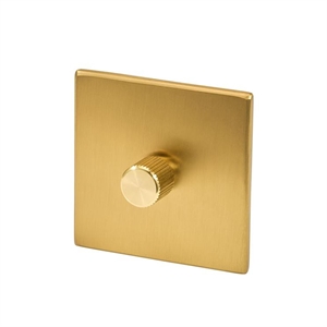 Tala Single Rotary Wall Damper Brass