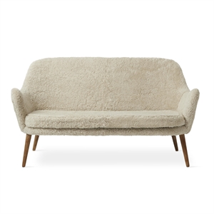 Warm Nordic Dwell 2-Seater Sofa Sheepskin Moonlight