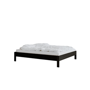 Rye Sleep Owner Bed Frame Without Headboard 140x200 Black Stained Oak
