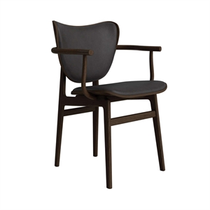 NORR11 Elephant Dining Chair With Armrests Dark Smoked Oak/Anthracite 21003