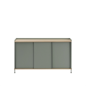 Muuto Enfold Cabinet 148x45 Oak/Dusty Green