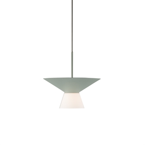 Estiluz Belt Pendant Ø25 3000K Glass Shade/Pale Green