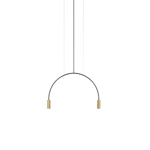 Estiluz Volta 2 Pendant 3000K Black/ Satin Gold