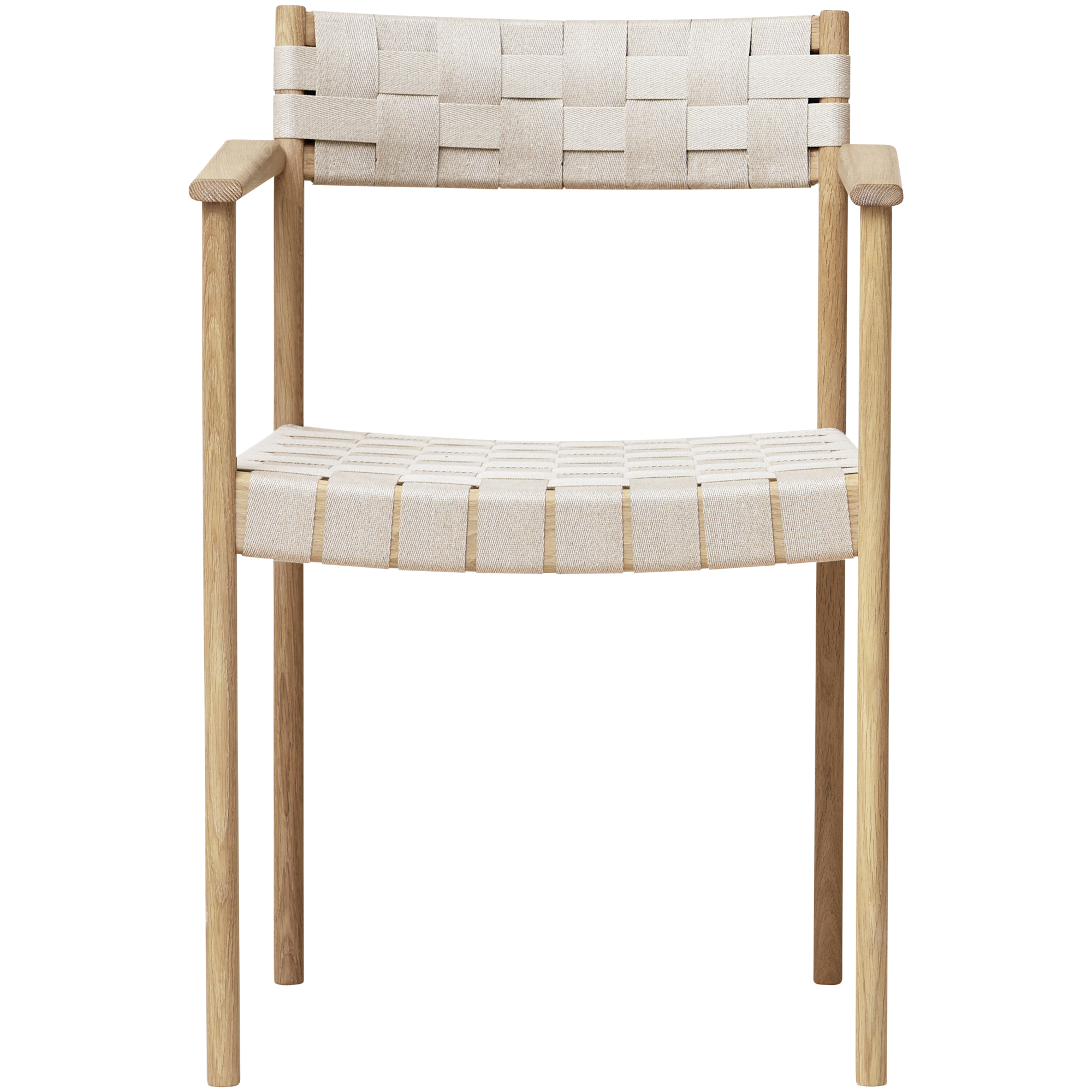 Form & Refine Motif Dining Chair w. Armrests White Oiled