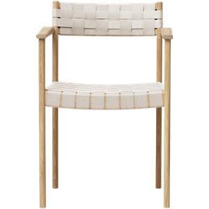 Form & Refine Motif Dining Table Chair w. Armrests White Oiled