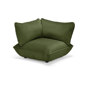 Fatboy Sumo Recycled Velvet Corner Sofa Deep Green