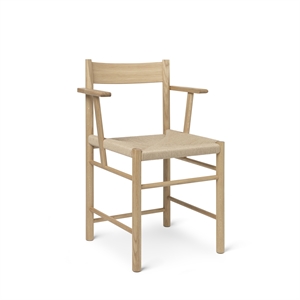 Brdr. Krüger F-Dining Chair With Armrest Oak