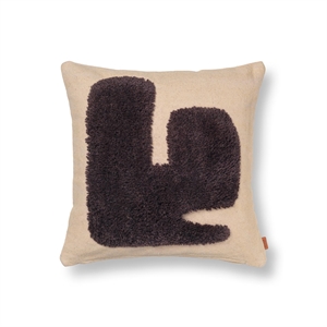 Ferm Living Lay Pillow Sand/ Dark Brown