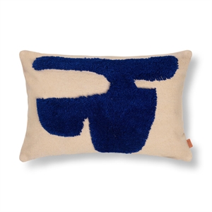 Ferm Living Lay Cushion Rectangular Sand/ Bright Blue