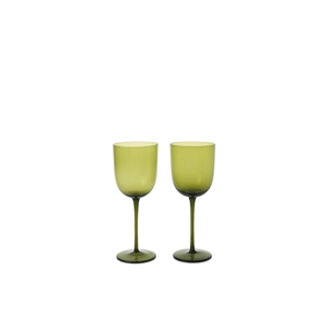 Ferm Living Host White Wine Glass Set of 2 Moss