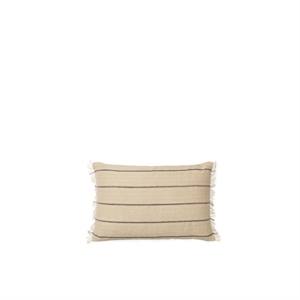 Ferm Living Calm Cushion Rectangular 40x60 cm Camel/ Black