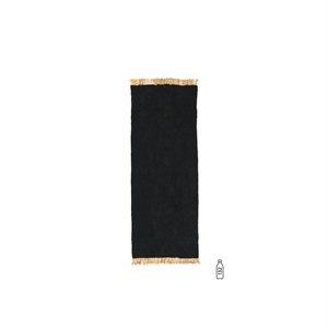 Ferm Living Block Carpet Runner 200x80 cm Black/ Natural