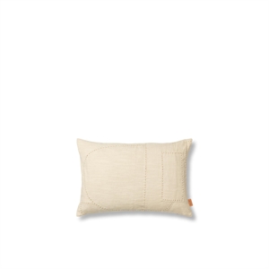 Ferm Living Darn Cushion Rectangular 40x60 cm Natural