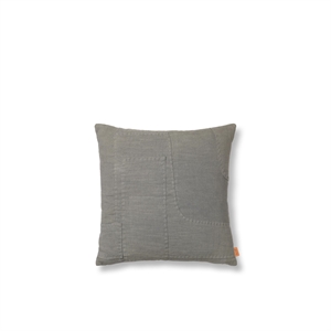 Ferm Living Darn Cushion 50x50 cm Blue Grey