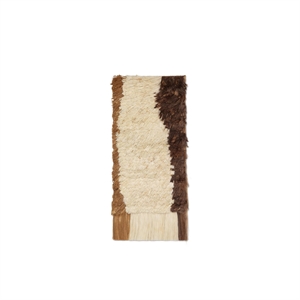 Ferm Living Edge Tapestry Off White/Coffee