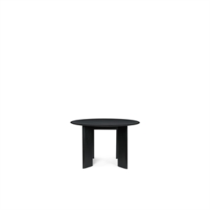 Ferm Living Bevel Round Dining Table Ø117 Black/ Beech