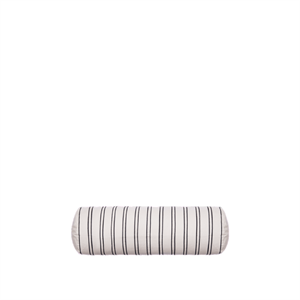 Ferm Living Twill Bolster Cushion Off-White/ Black