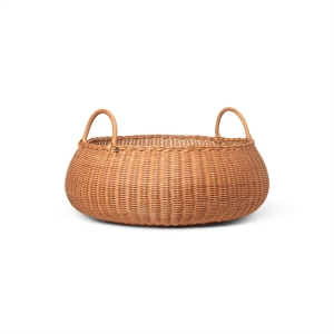 Ferm Living Braided Basket Low Rattan