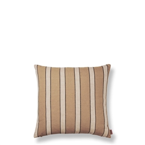 Ferm Living Brown Cotton Pillow Lines
