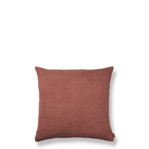 Ferm Living Heavy Linen Pillow Berry Red