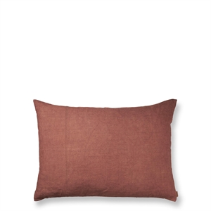 Ferm Living Heavy Linen Pillow Large Berry Red