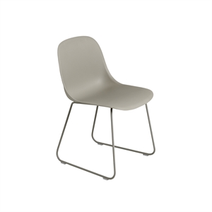 Muuto Fiber Dining Chair w. Sled Base Gray