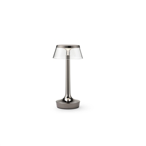 Flos Bon Jour Unplugged Portable Lamp Black Chrome