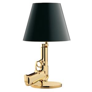 Flos Bedside Gun Table Lamp Gold
