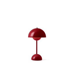 &Tradition Flowerpot VP9 Portable Table Lamp Vermilion Red