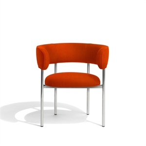 Møbel Copenhagen Font Dining Chair with Armrests Gentle 2 553/Polished Steel Frame