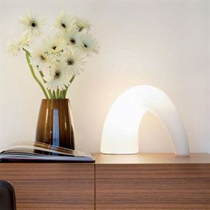 FontanaArte Thor Table Lamp Opal Glass Small