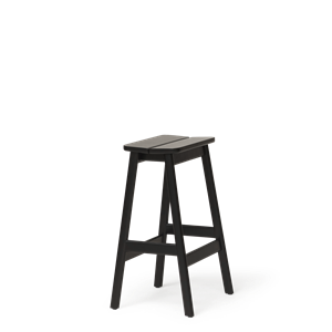 Form & Refine Angle Standard Bar Stool 65 Black Stained Beech