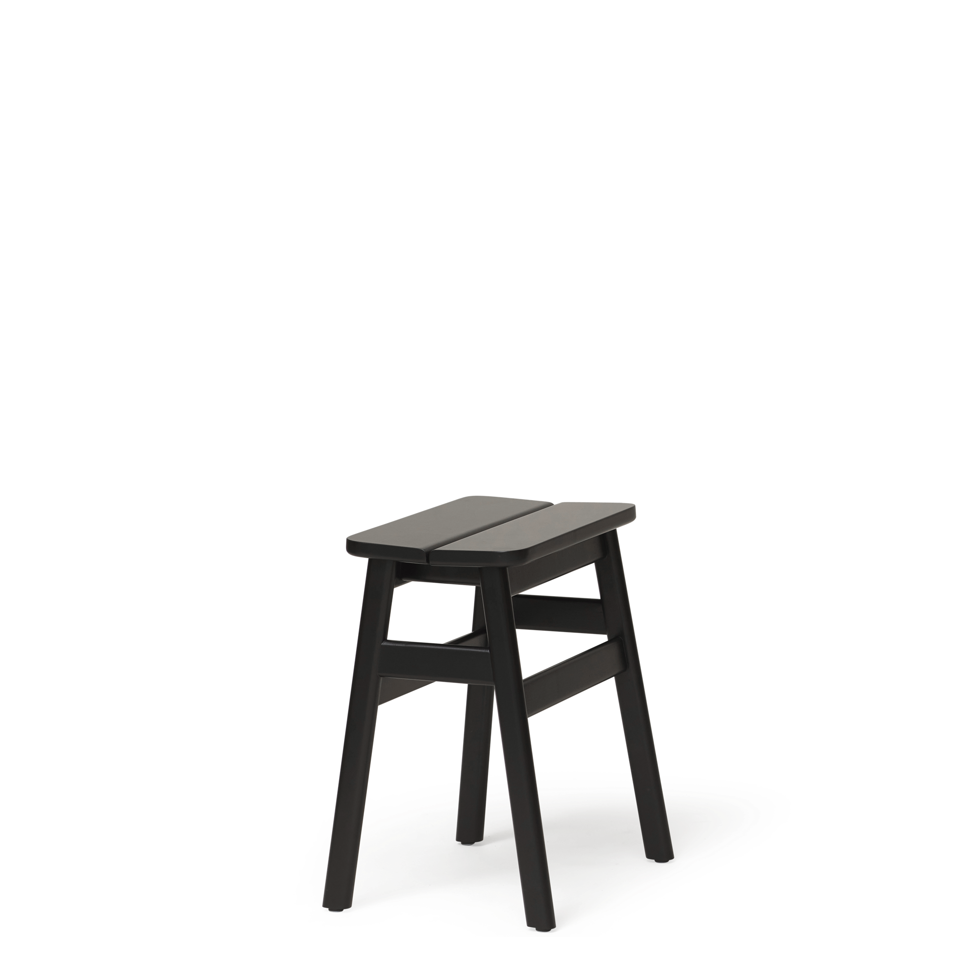 Form & Refine Angle Standard Stool 45 Black Stained Beech