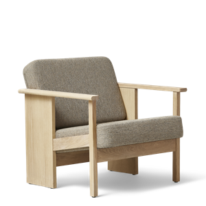 Form & Refine Block Armchair White Oiled Oak/Hallingdal 65 0227