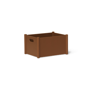 Form & Refine Pillar Storage Box Medium Clay Brown