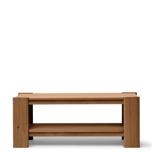 Form & Refine Beam Bench Deep Brown Pine