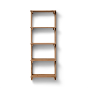 Form & Refine Beam Wall Shelf 5 Deep Brown Pine