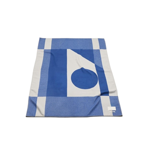 FORMARKIVET Big Logo Rug Pale Beige/Royal Blue