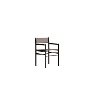 FORMARKIVET Ferra Dining Chair With Armrests Dark Stained Oak/Sevilla Kalato Dark Brown