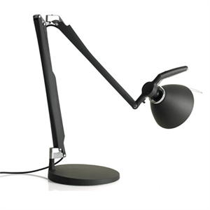 Luceplan Fortebraccio Table Lamp Black