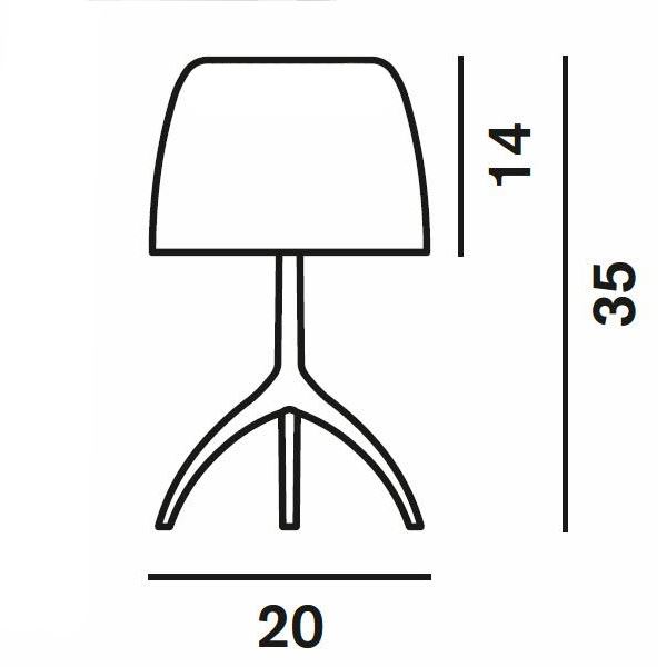Lampe de table Lumière Piccola Foscarini 