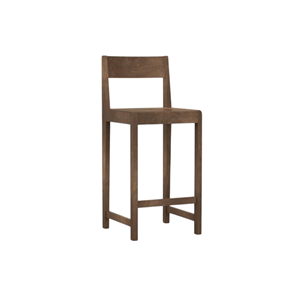 Frama 01 Bar Stool H65 Dark Brown