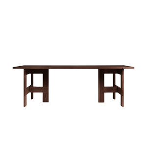 Frama Farmhouse Trestle Dining Table L220 Dark Oak