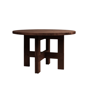 Frama Farmhouse Trestle Dining Table Ø120 Dark Oak