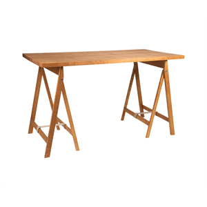 Frama Folding Flat Trestle Dining Table Warm Brown