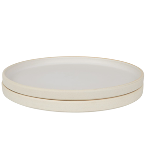 Frama Otto Ceramic Plate Set of 2 Large Natural
