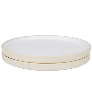 Frama Otto Ceramic Plate Set of 2 Large White